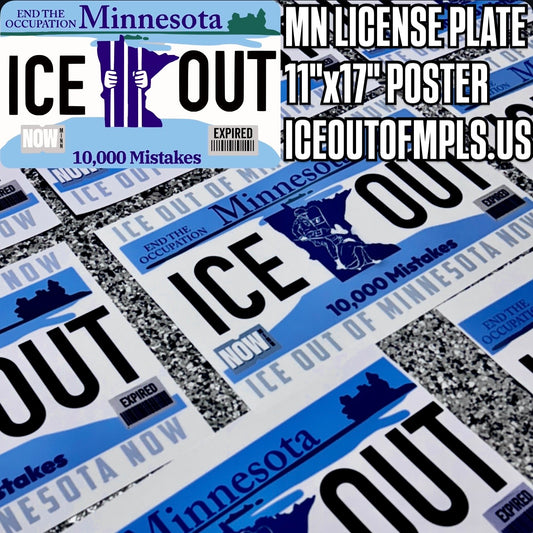 ICE OUT MN protest posters independent print run Twin Cities activist art
