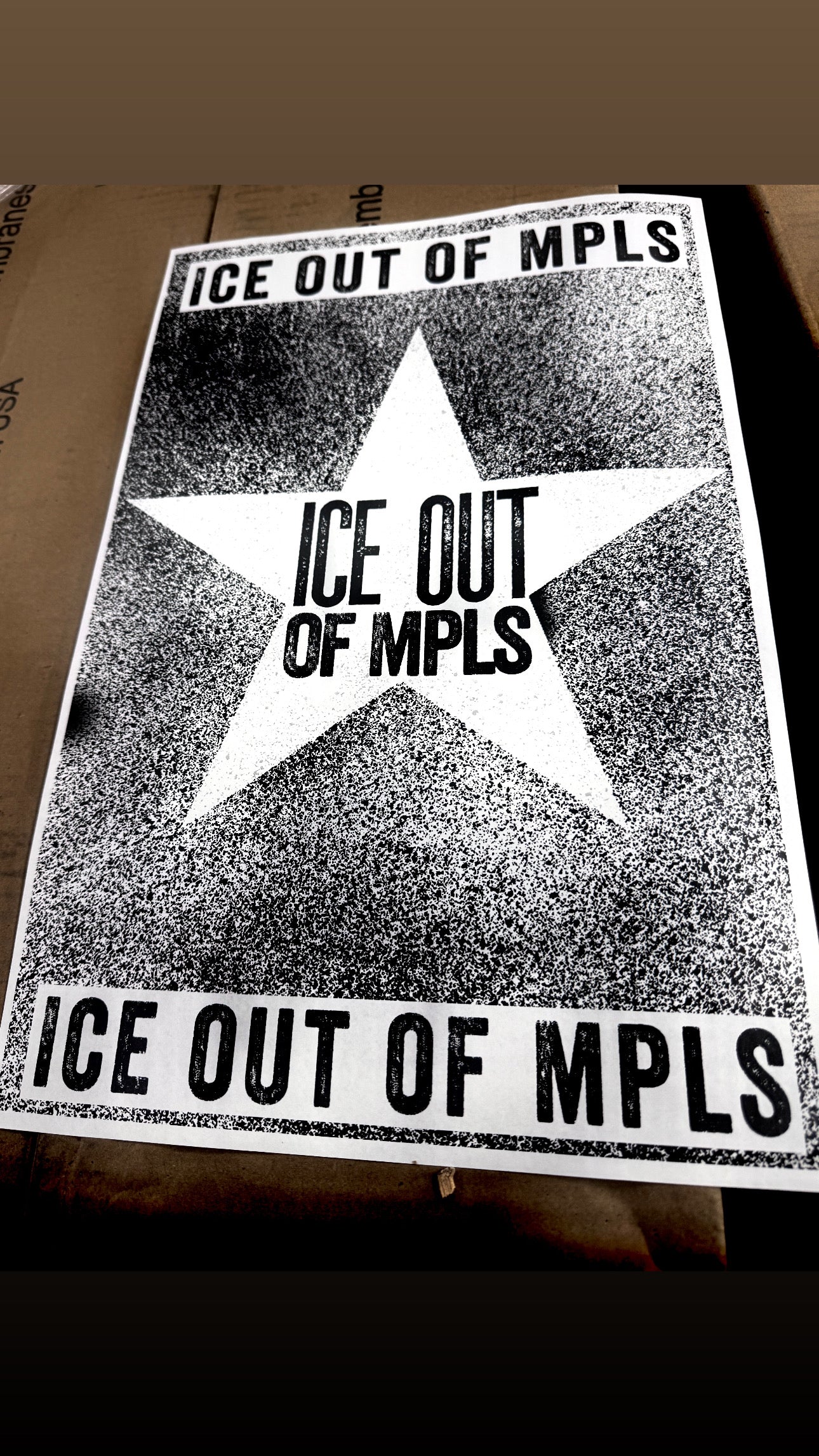Star Wall — First Avenue–Inspired Minneapolis Protest Poster 11" x 17"