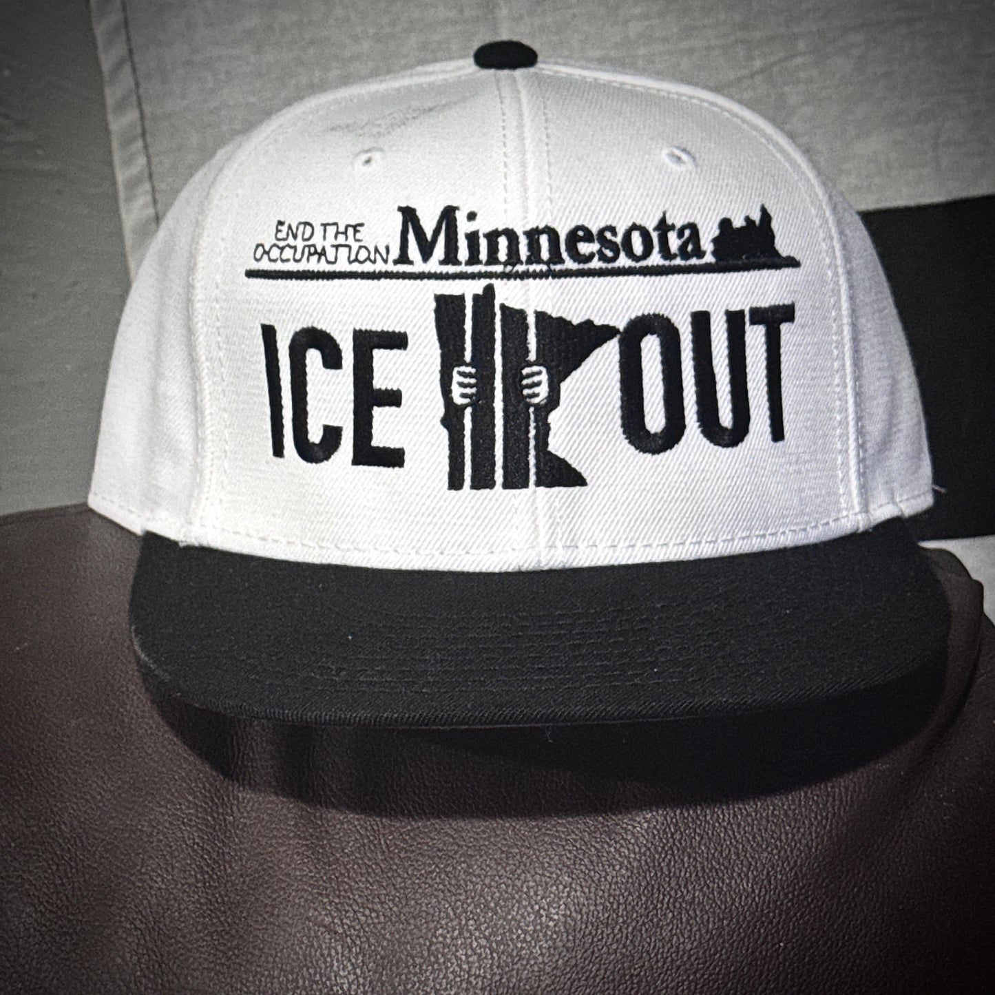 ICE OUT 1 - Embroidered Snapback Hat