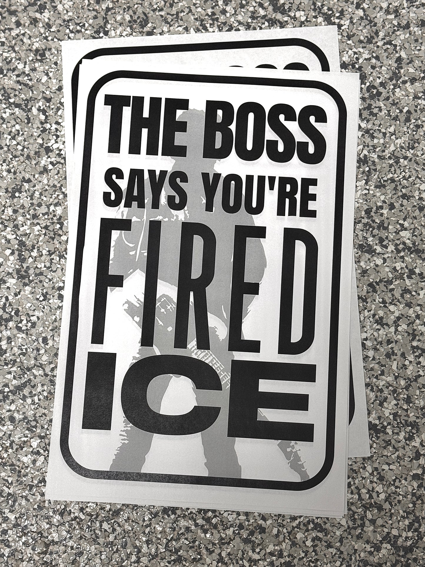 The Boss Says You’re Fired — 11×17 Protest Poster (Inspired by Bruce Springsteen)