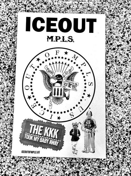 The KKK Took My Baby Away Anti-Ice Protest Poster 11"x17"